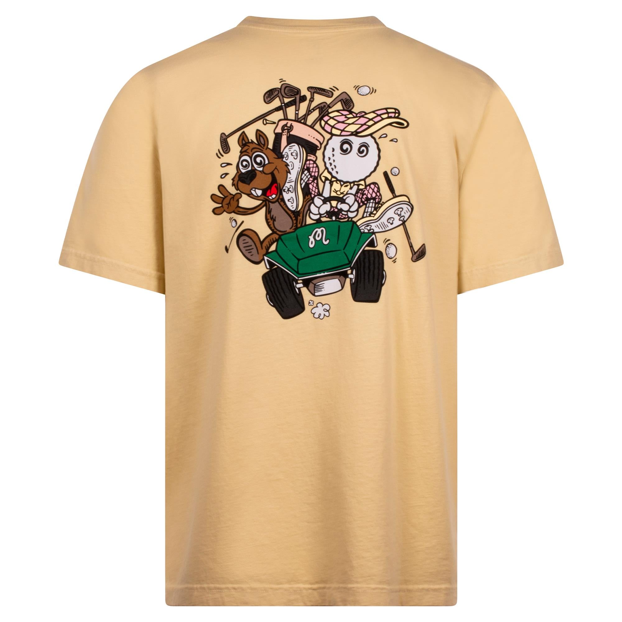 Malbon Two Man Scramble Mens SS T-Shirt Light Khaki